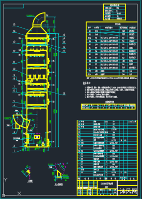 DN3000*17000������β��ϴ����ͼֽ�ϼ��ķ���ͼ