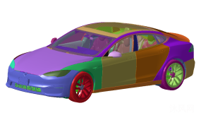 ��˹�� Model S 2021ͼֽ�ϼ��ķ���ͼ