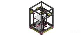 COREXY���ʽ3D��ӡ��ͼֽ�ϼ��ķ���ͼ