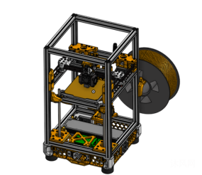 COREXY��ʽ3D��ӡ��ͼֽ�ϼ��ķ���ͼ