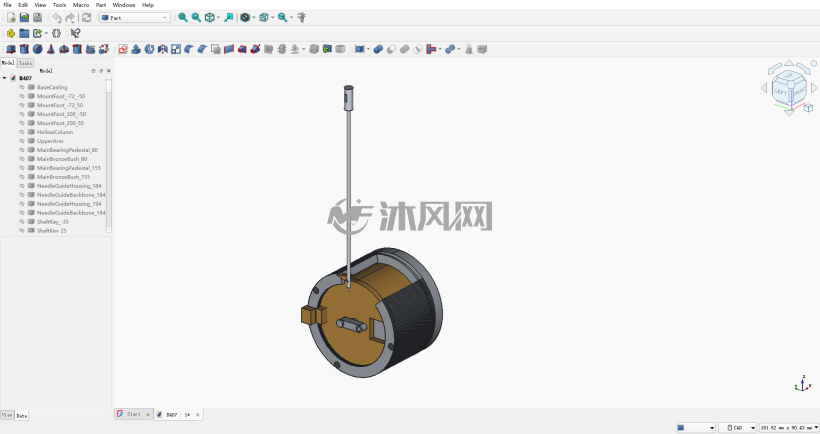 FreeCAD����ֲ����ǳɷ���֤��ͼֽԤ��ͼ