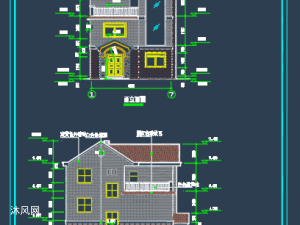 某282平米三层私人高档别墅建施图