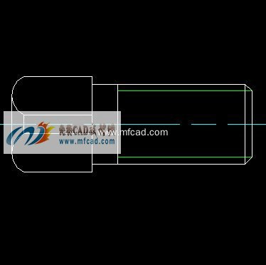 方頭緊定螺釘-平端-gb 821-88 - autocad螺釘標準件圖紙下載 - 沐風