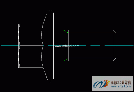 m5x10六角法兰面螺栓的俯视图