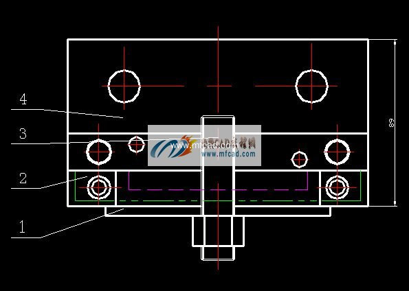 钻床钻孔夹具装配图-零部件模型图纸-沐风网