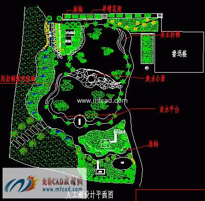 人工湖设计平面图
