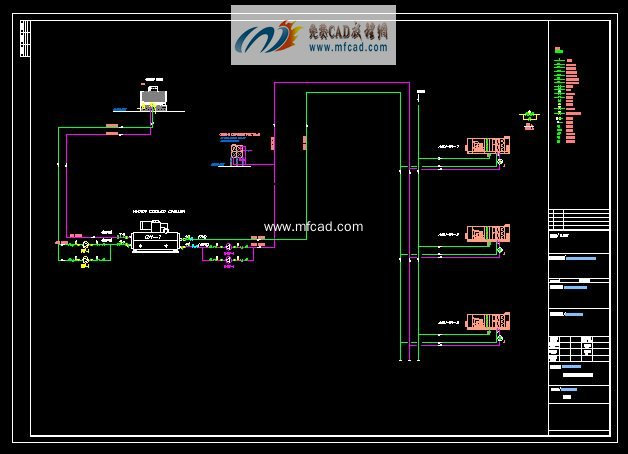 空調水系統cad圖紙 - autocad暖通標準大樣圖圖紙 - 沐風圖紙