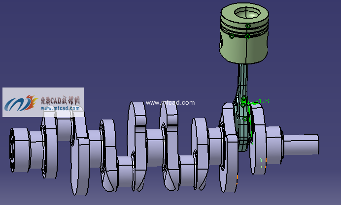 catia曲柄连杆机构模型