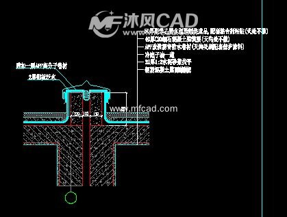 變形縫cad圖紙 - autocad室內設計圖紙 - 沐風圖紙