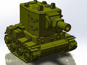 3d打印模型之一 kv2坦克