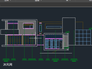 車庫房屋建築施工圖(平面cad 結構cad pdf墨線圖 效果圖