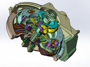 py160a平地机主离合器结构设计【solidworks】【周置螺旋弹簧离合器】