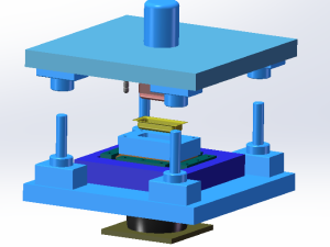 方形拉伸件旋切模