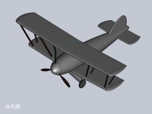 双翼无人飞机模型