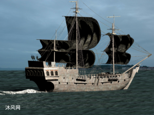  加勒比海盗>电影中的海盗船黑珍珠号autocad模型文件