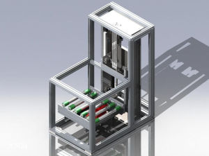 气缸升降 配重返板升降机