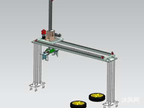 轮胎搬运码垛机械手运动仿真图纸合集的封面图