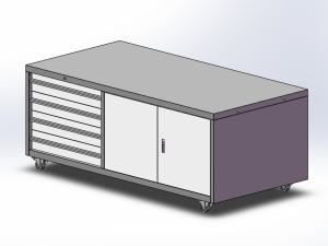 可移动式钣金工作台钣金柜
