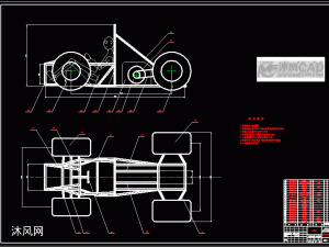 钢管式全地形四轮越野车车架设计 - 汽车设计及零部件 - 沐风图纸