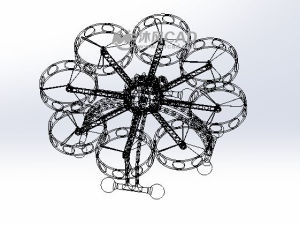 创意无人机设计模型 - solidworks军工用品模型下载 - 沐风图纸