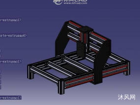 CNC��̻���ܽṹ���ģ��ͼֽ�ϼ��ķ���ͼ
